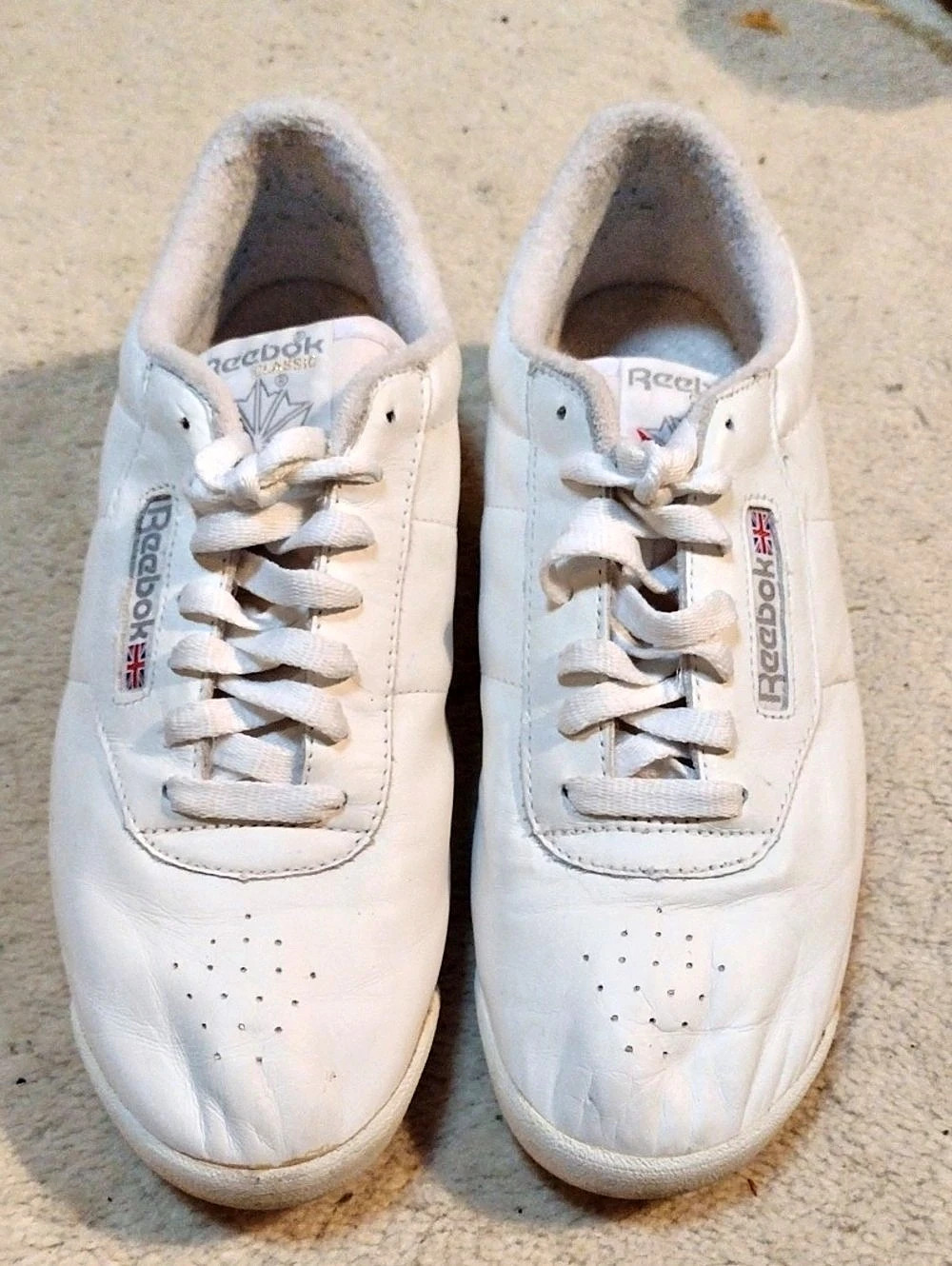 Vintage Reebok Classic Princess Leather White Sneakers US 9